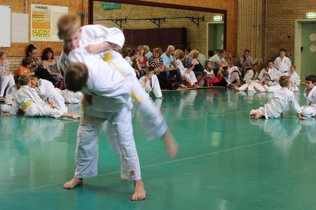 Judoworp tijdens bandexamen Kodokan