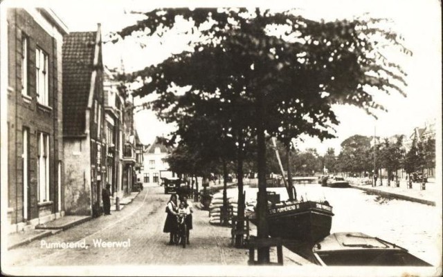 Hostorische foto van de Weerwal in Purmerend