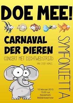 Carnaval der dieren concert in Purmerend